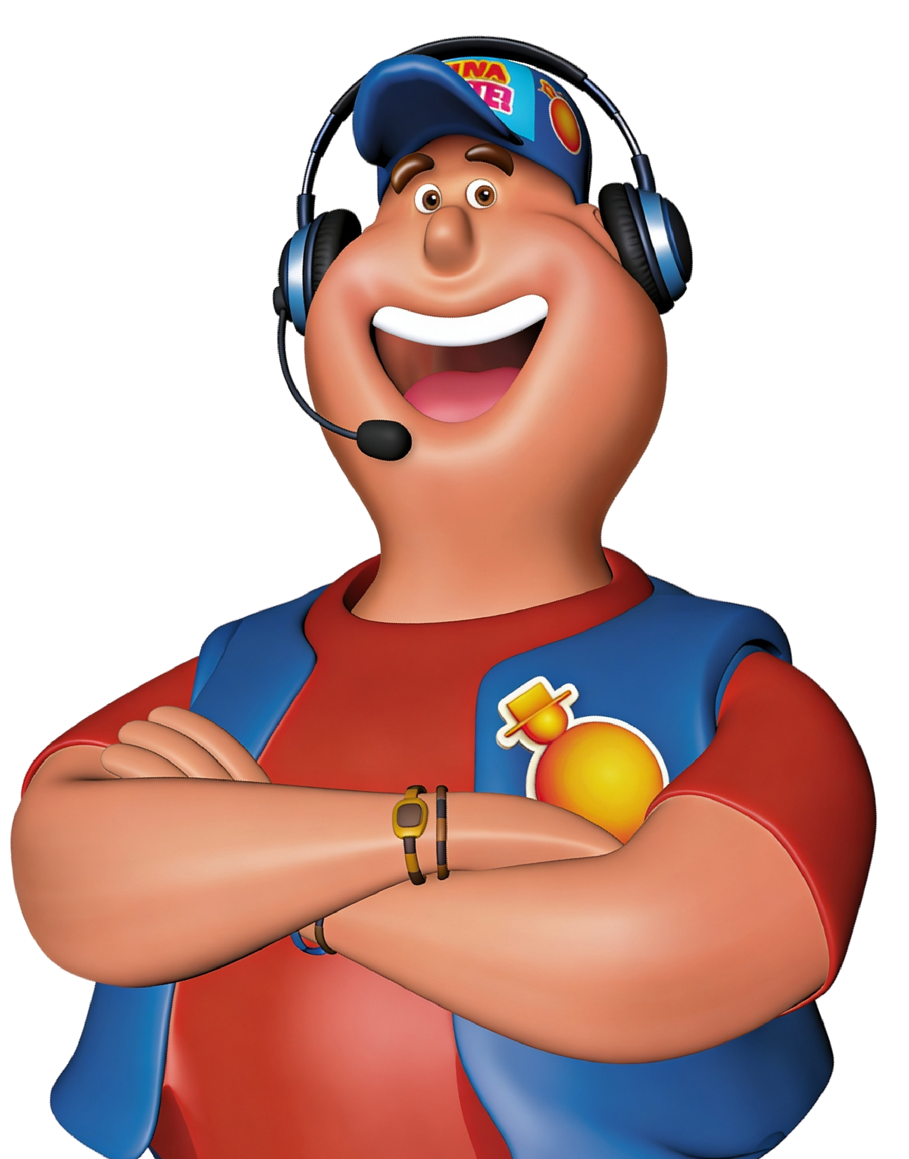 Personaje mascota de soporte